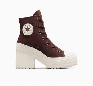 Converse Chuck 70 De Luxe Heel Suede Bruin | 587632RFA