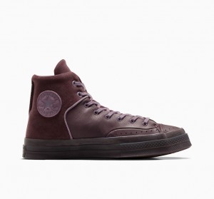 Converse Chuck 70 Marquis Leren Grijs | 473890DQF