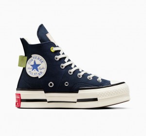 Converse Chuck 70 Plus Heel Loop Donkerblauw Zwart | 397260CHQ