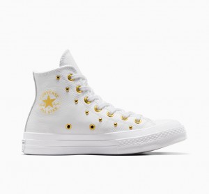 Converse Chuck 70 Star Studded Wit Wit Goud | 145369INY