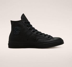 Converse Chuck 70 Tonal Leren Zwart Zwart Zwart | 801629GLH