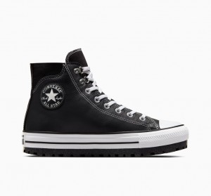 Converse Chuck Taylor All Star City Trek Waterdichte Boot Zwart Wit Zilver | 057183PSC