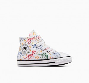 Converse Chuck Taylor All Star Easy-On Dinos Wit Rood Groen | 806125DOG