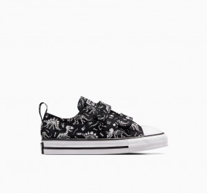 Converse Chuck Taylor All Star Easy-On Dinos Zwart Wit Wit | 620859QST