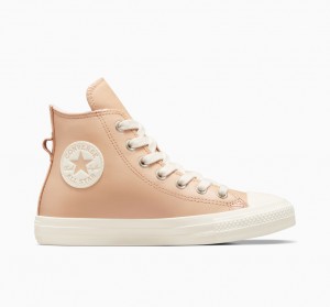 Converse Chuck Taylor All Star Leren Faux Fur Lining Epic Dune / Egret / Egret | 176853XOU