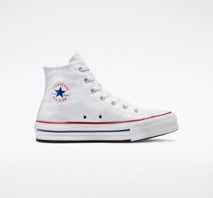 Converse Chuck Taylor All Star Lift Platform Wit Donkerblauw | 496813XJT