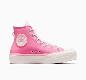 Converse Chuck Taylor All Star Lift Platform Retro Varsity Roze Roze | 597843FDC