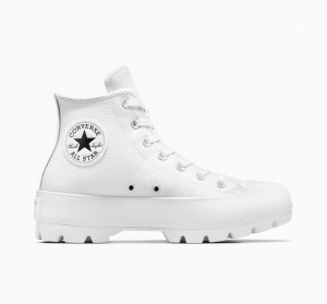 Converse Chuck Taylor All Star Lugged Leren Wit Zwart Wit | 840193JSG