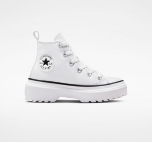 Converse Chuck Taylor All Star Lugged Lift Platform Canvas Wit Wit Zwart | 432786JUB