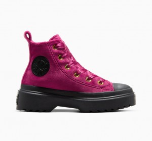 Converse Chuck Taylor All Star Lugged Lift Platform Velvet Zwart Zwart | 617095AED