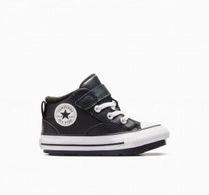 Converse Chuck Taylor All Star Malden Straat Boot Zwart Zwart Wit | 502167RCO