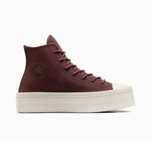 Converse Chuck Taylor All Star Modern Lift Platform Suede Bruin | 561289UFS