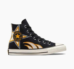 Converse Chuck Taylor All Star Moto Zwart Wit Geel | 896473JHI