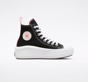 Converse Chuck Taylor All Star Move Platform Zwart Roze Wit | 782061PLS