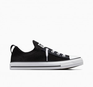 Converse Chuck Taylor All Star Shoreline Knit Slip Zwart Wit Zwart | 312857QKV