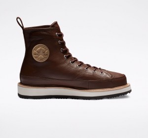 Converse Chuck Taylor Crafted Boot Chocola Lichtzwart | 152394BKT