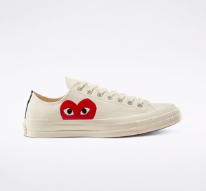 Converse Converse x Comme des Garçons PLAY Chuck 70 Wit Rood | 723194SXU