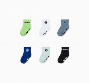 Converse Gripper 6-Pack Socks Groen | 652749TUA