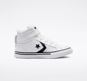 Converse Pro Blaze Riemen Leren Wit Zwart Wit | 591032XFY