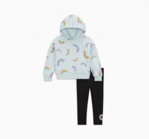 Converse Rainbow Hoodie & Leggings Set Zwart | 082379NWU