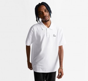 Converse Shoe Patch Polo Shirt Wit | 905814CAE