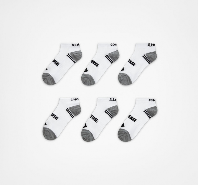 Converse 6-Pack No-Show Socks Wit | 248936DWX