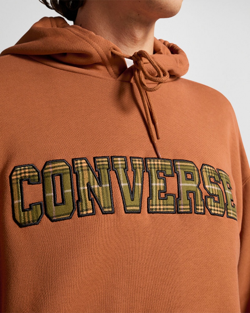 Converse All Star Logo Namesake Hoodie Tawny Owl | 782651FVK