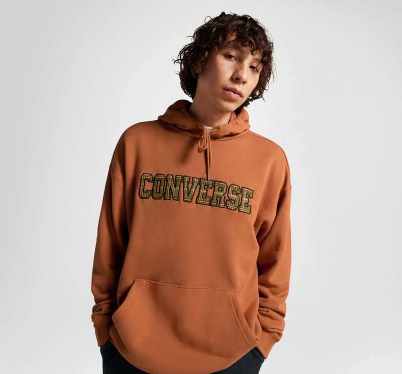 Converse All Star Logo Namesake Hoodie Tawny Owl | 782651FVK