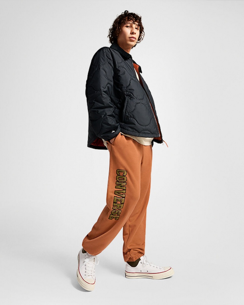 Converse All Star Logo Sweatpant Tawny Owl | 350716PHX