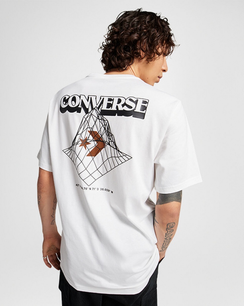 Converse All Star Mountain T-Shirt Wit | 745098AXT