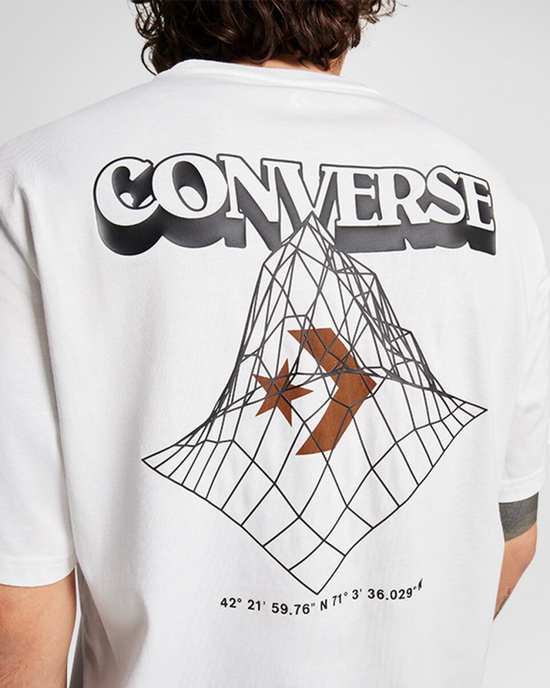 Converse All Star Mountain T-Shirt Wit | 745098AXT