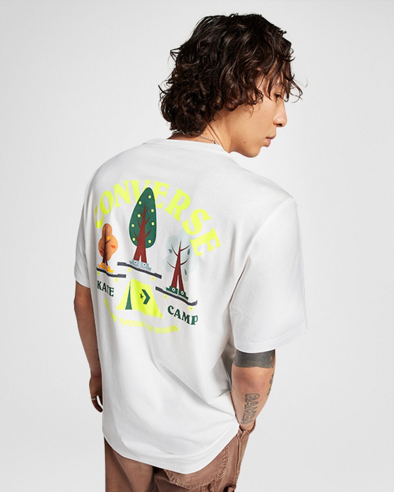 Converse All Star Tree T-shirt Wit | 290385UZE