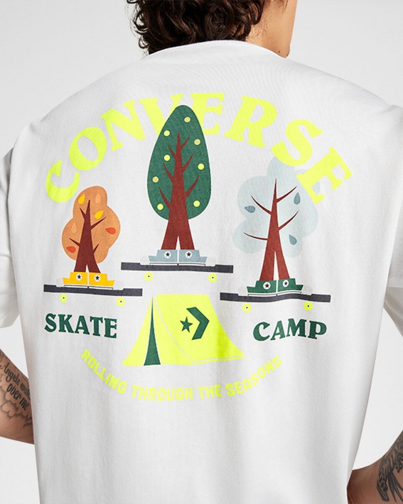 Converse All Star Tree T-shirt Wit | 290385UZE