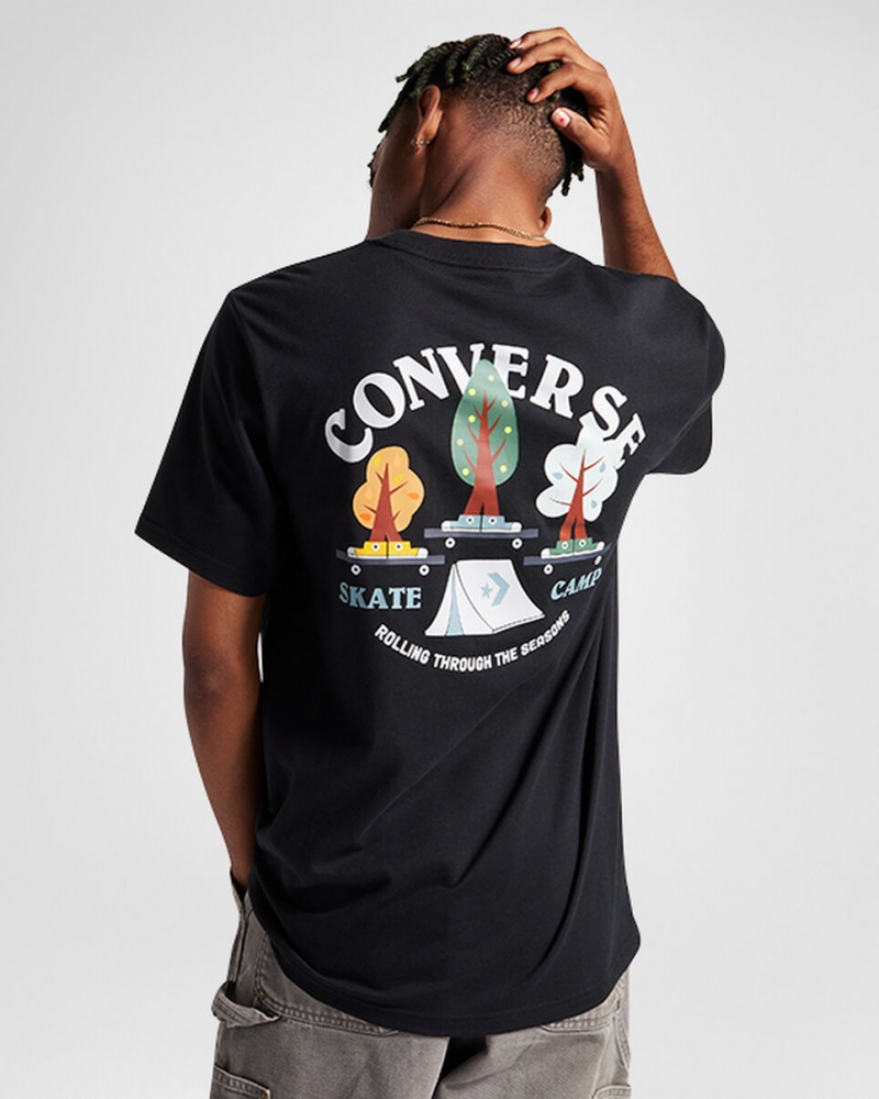 Converse All Star Tree T-shirt Zwart | 013284ASV