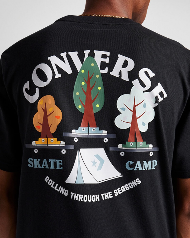 Converse All Star Tree T-shirt Zwart | 013284ASV