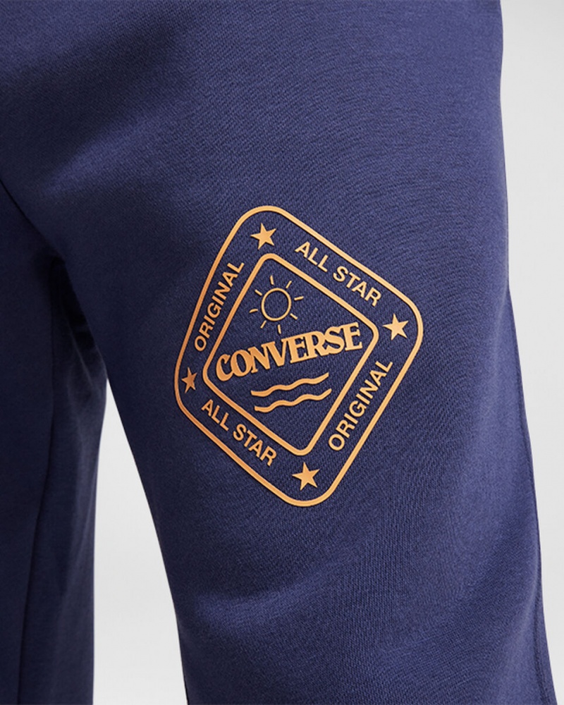 Converse All Star Winter Grafische Sweatpant Blauw | 390126ULC