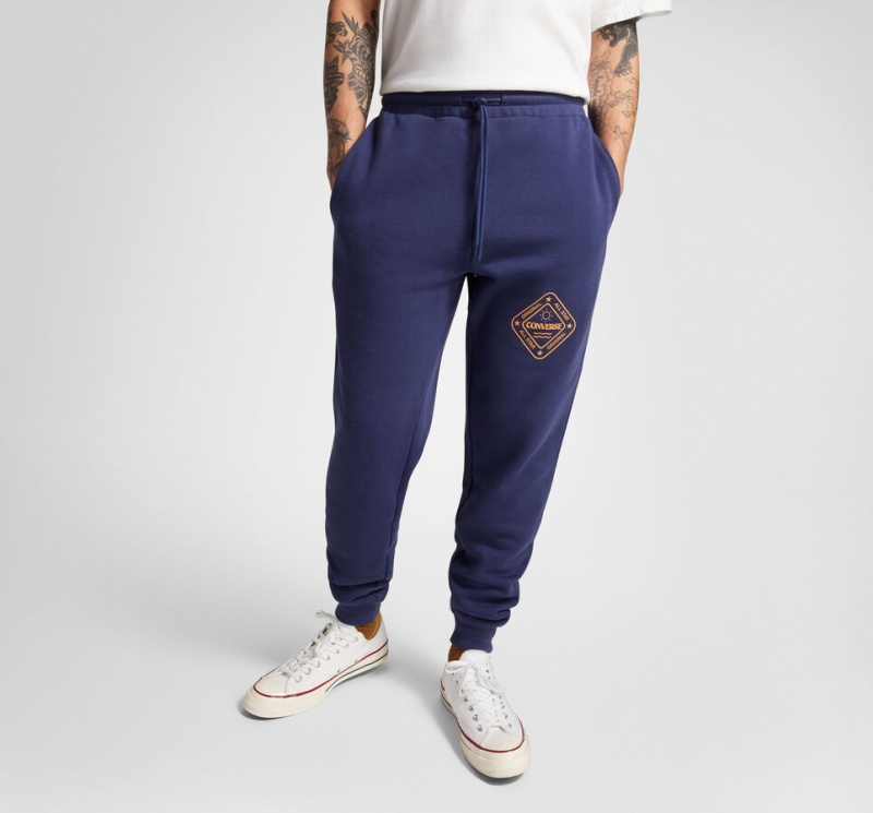 Converse All Star Winter Grafische Sweatpant Blauw | 390126ULC