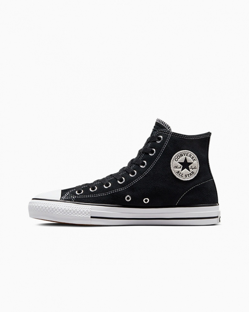 Converse CONS Chuck Taylor All Star Pro Suede Zwart Zwart Wit | 495870YDQ