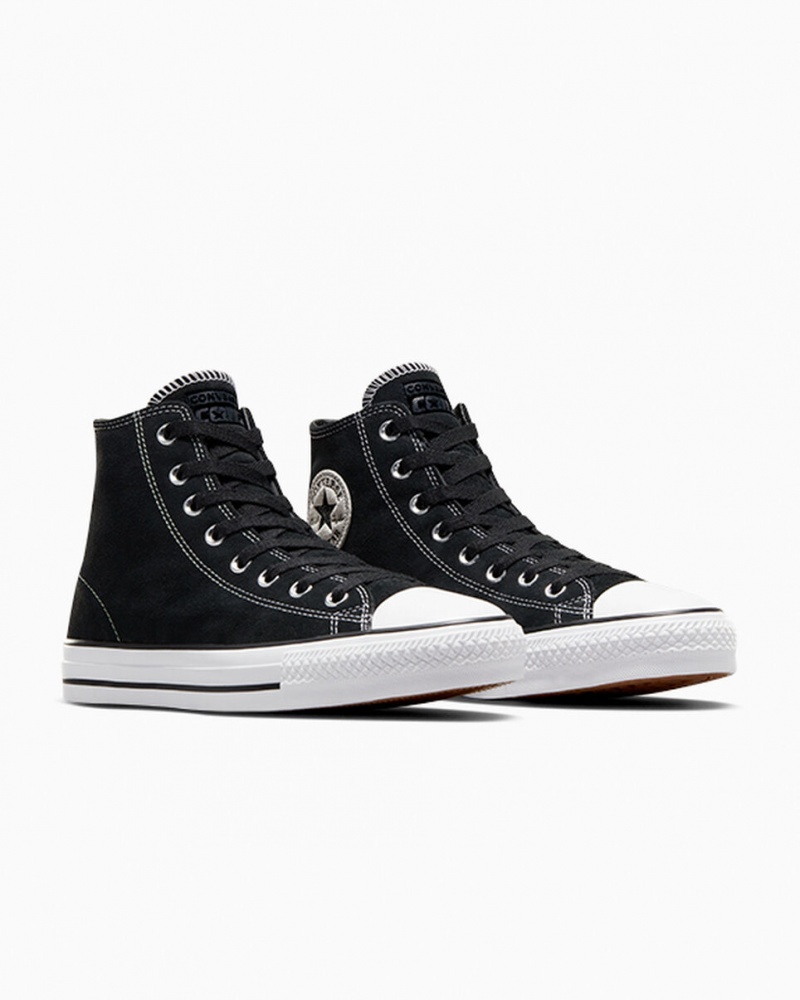 Converse CONS Chuck Taylor All Star Pro Suede Zwart Zwart Wit | 495870YDQ