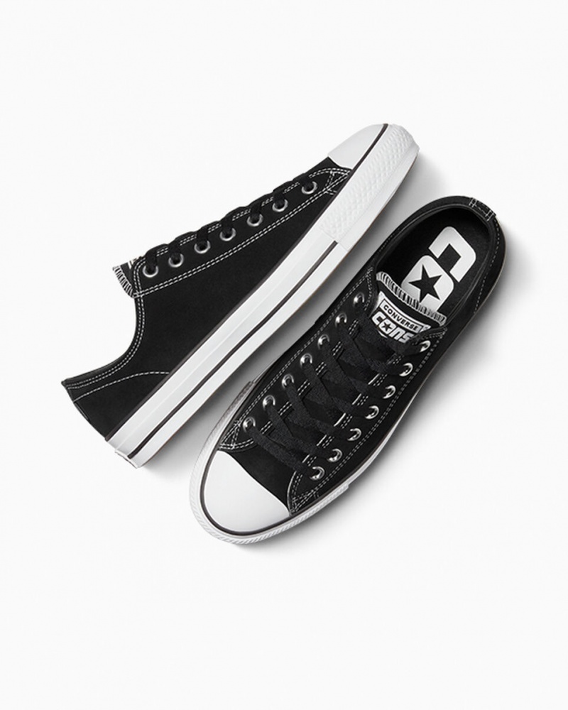 Converse CONS Chuck Taylor All Star Pro Suede Zwart Zwart Wit | 695487FVB