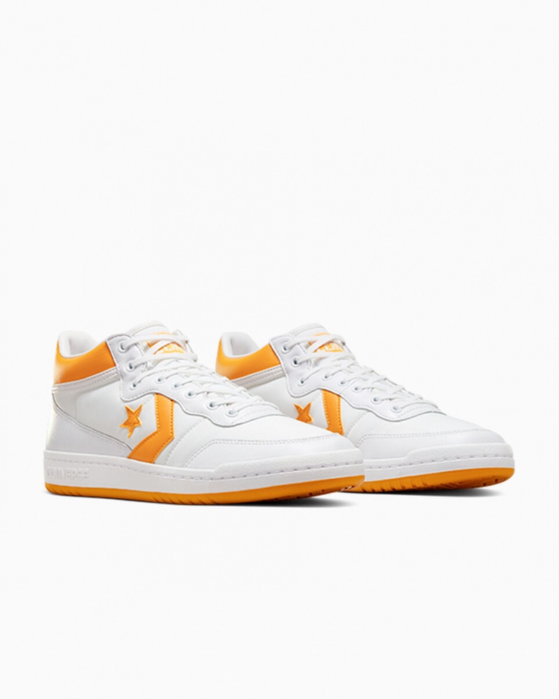 Converse CONS Fastbreak Pro Leren Wit Lichtgeel Wit | 562937SKT