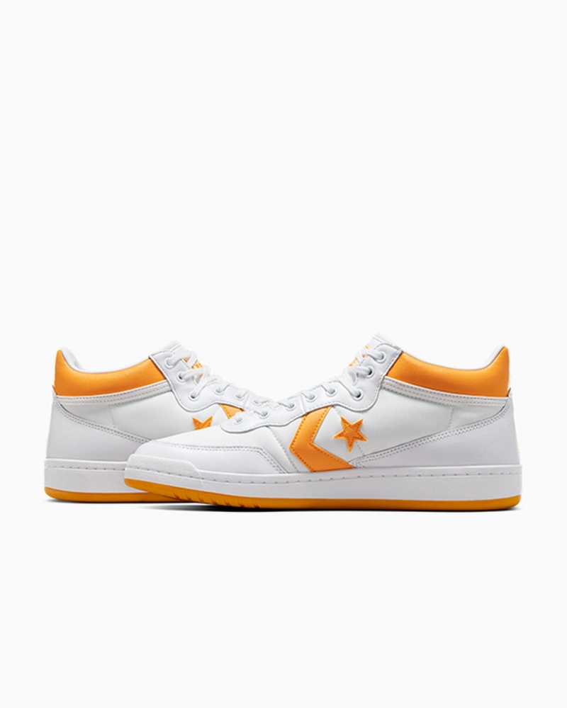 Converse CONS Fastbreak Pro Leren Wit Lichtgeel Wit | 562937SKT