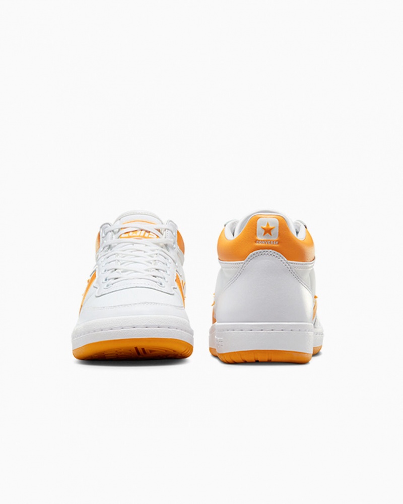 Converse CONS Fastbreak Pro Leren Wit Lichtgeel Wit | 562937SKT