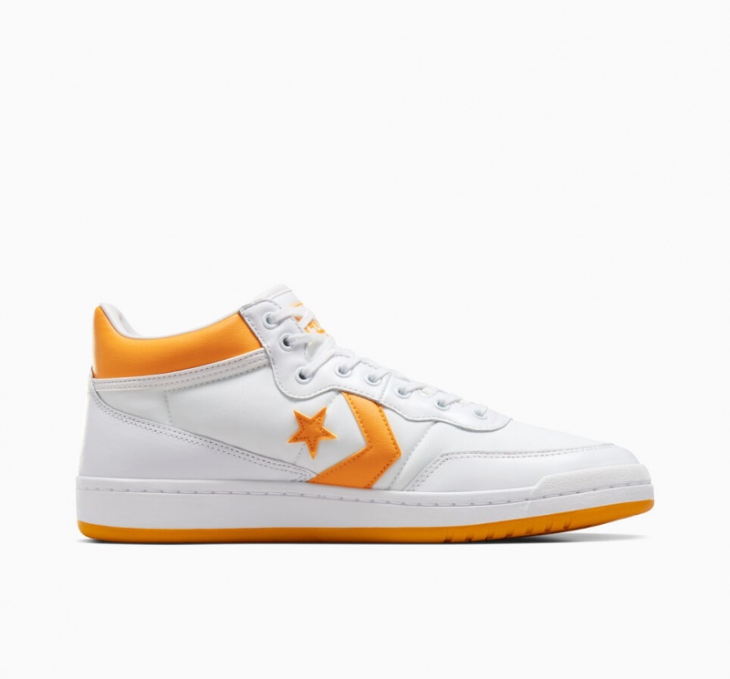 Converse CONS Fastbreak Pro Leren Wit Lichtgeel Wit | 562937SKT