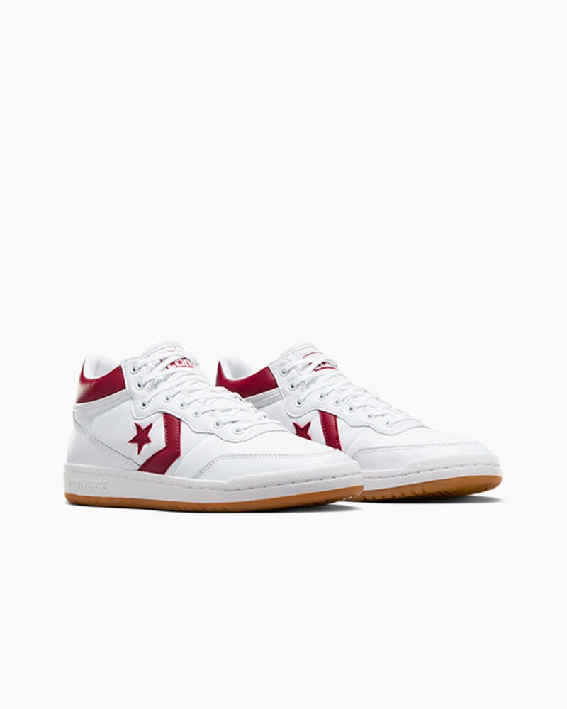 Converse CONS Fastbreak Pro Leren Wit Rood Wit | 312056PYZ