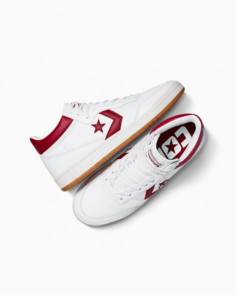 Converse CONS Fastbreak Pro Leren Wit Rood Wit | 312056PYZ