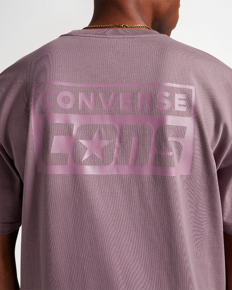 Converse CONS Grafische T-Shirt Grijs | 481620IXS