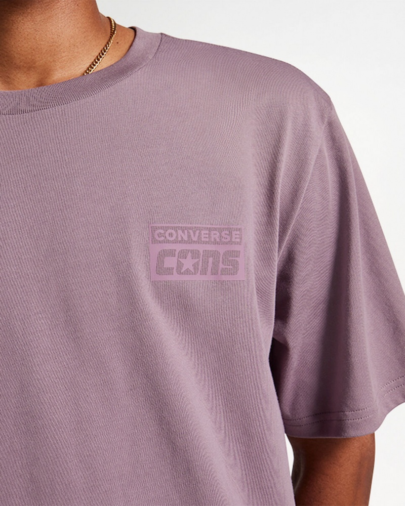 Converse CONS Grafische T-Shirt Grijs | 481620IXS