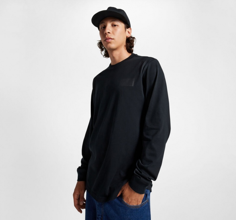 Converse CONS Long Sleeve T-Shirt Zwart | 742315AKC