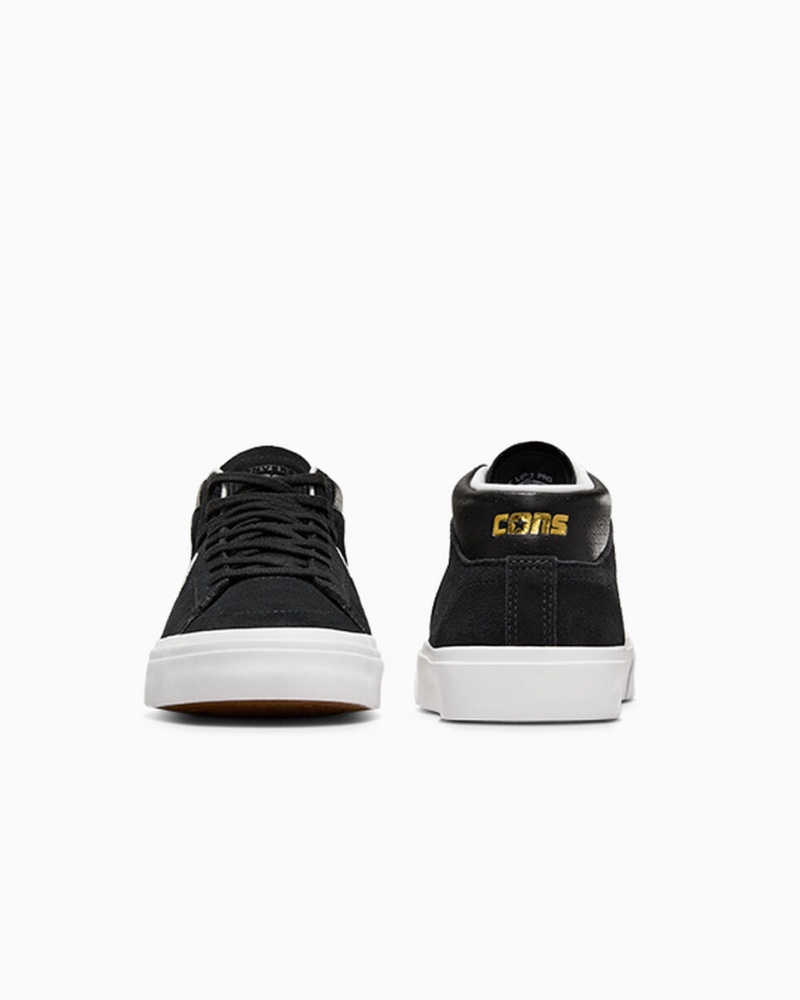 Converse CONS Louie Lopez Pro Mid Zwart Zwart Wit | 189207UNV